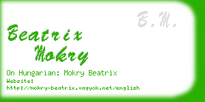 beatrix mokry business card